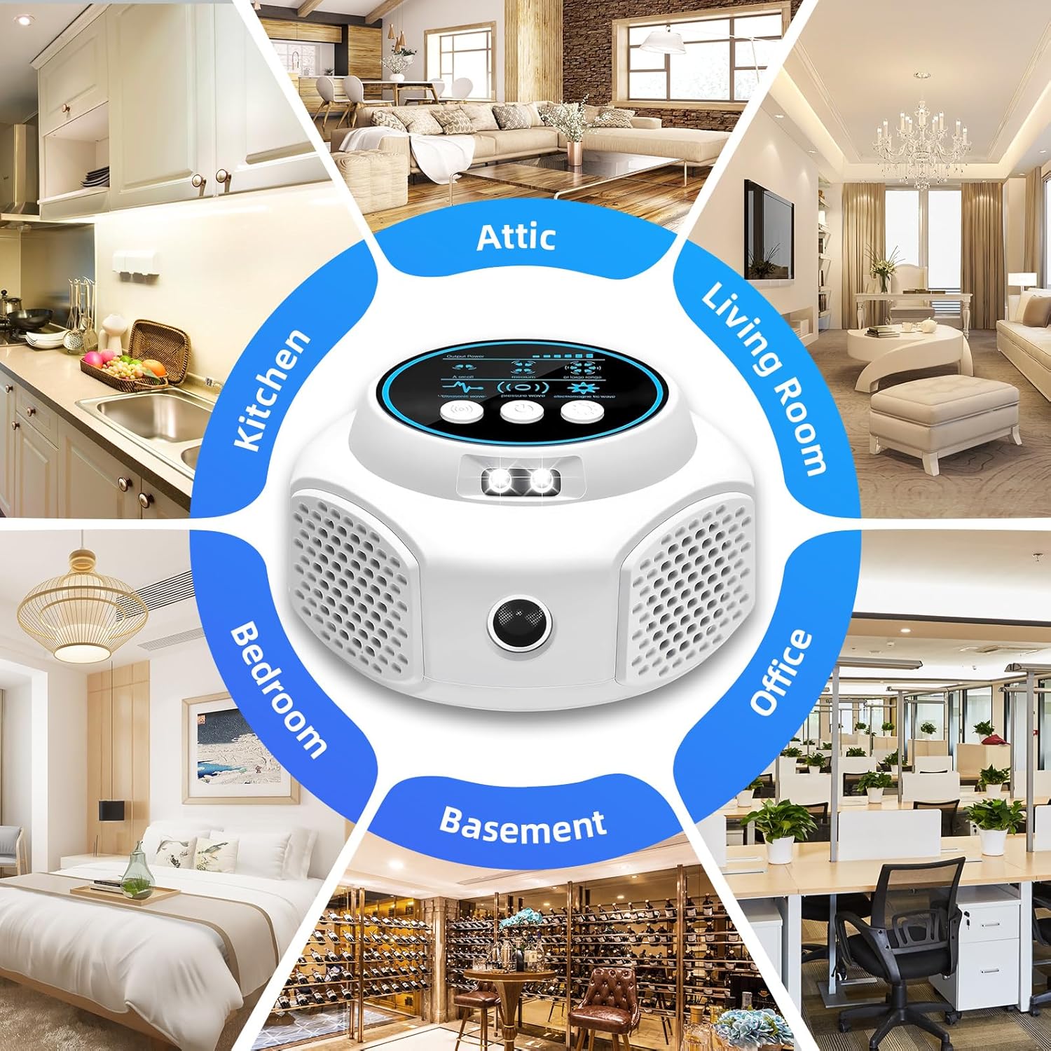 Mouse Deterrent Ultrasonic Pest Repeller Plug in with 4 Modes Mouse Repellent Indoor Ultrasonic Mice Repellent for Attic House Warehouse Garage Basement Rodent Repellent Ultrasonic Plug in (2, White) - Image 9