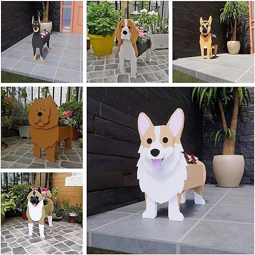 Miniatura 3 de Macetero para perros, maceta de animales para decoración de jardín, contenedor de almacenamiento, maceta hecha a mano para jardín, flores, cactus,