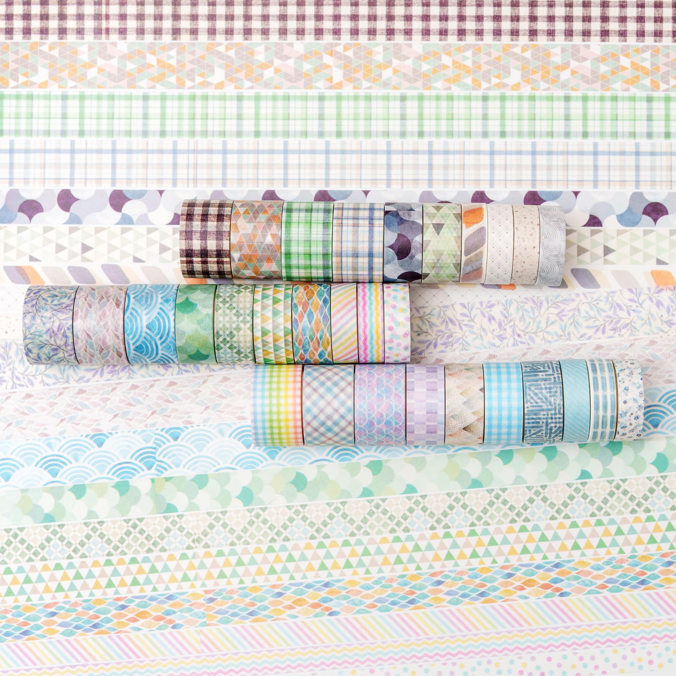 7 Rotoli Nastro Washi Colorato - Nastri Adesivi Decorativi 13m X 25mm Per Fai Da Te E Artigianato - Foto 3