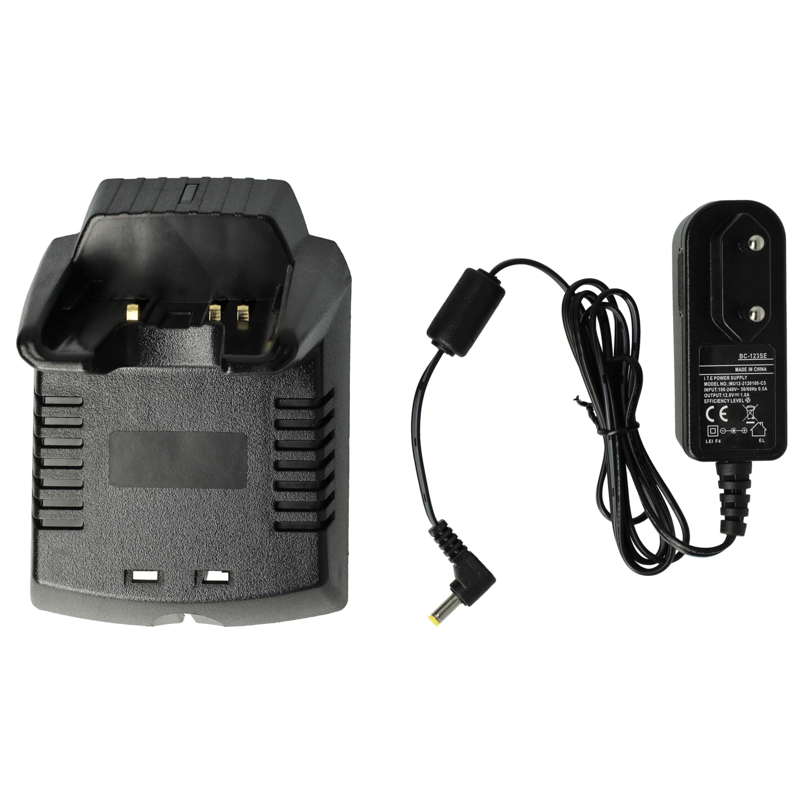 vhbw Chargeur Compatible avec Vertex VXA-300 Pilot III Batteries de Radio - Socle + Prise, 7,2 V, 0,4 A
