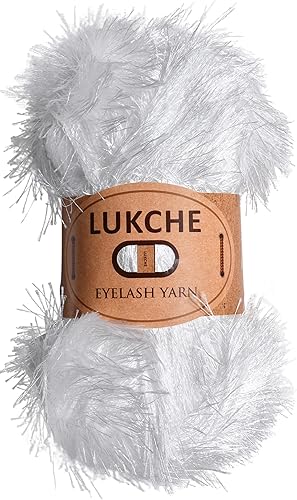 Miniatura 9 de Lash Fun - Hilo de pelo de alta calidad, 100% poliéster, 164 yardas (150 Mt), 3.53 onzas (3.53 oz) hilo de ganchillo colorido para tejer a mano