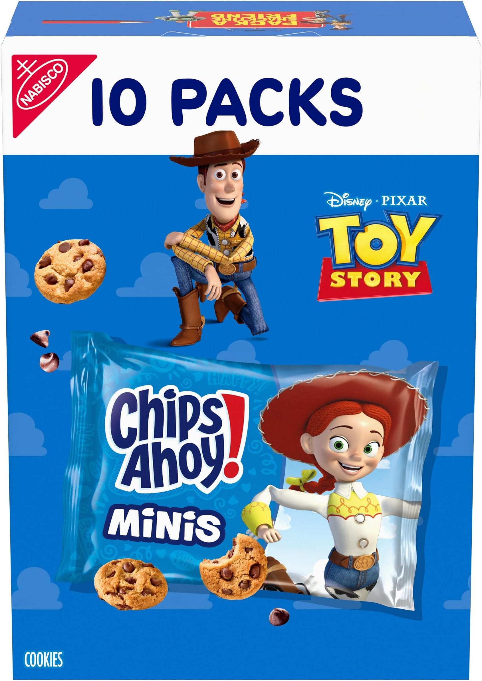 CHIPS AHOY! Mini Original Chocolate Chip Cookies, 10 Snack Packs