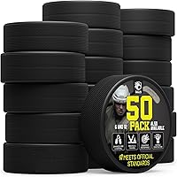 Vista 9 de EAGLES Ice Hockey Pucks 1, 2, 3, 6 or 50 Pack High Grade Pucks Official Regulation Weight & Size for Practice & Classic Training - 6 oz Diameter