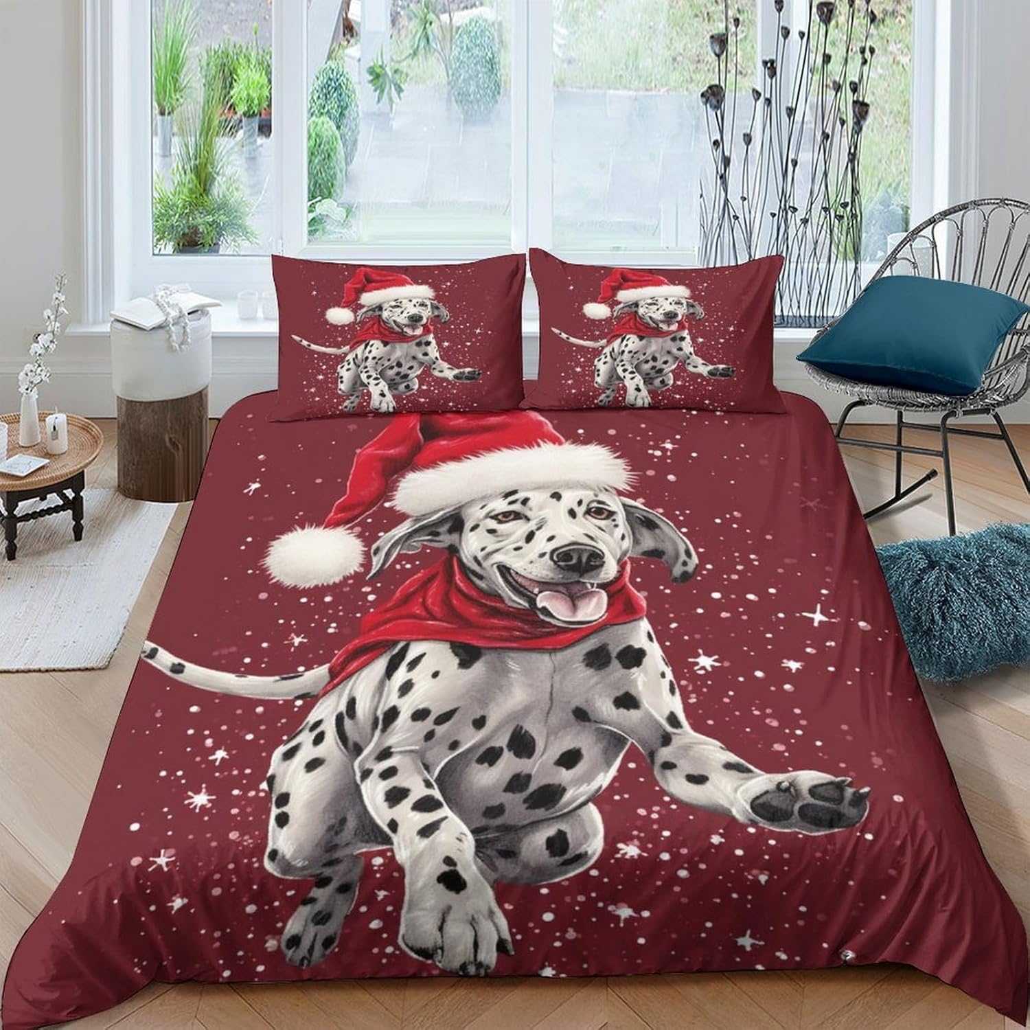 Housse de couette 200x200 chien 3D pour transformer la chambre d'une fille
