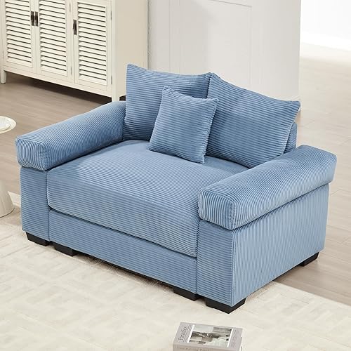 Miniatura 40 de Sofá modular de gran tamaño de 117.3 pulgadas, sofás modulares grandes de pana para sala de estar, sofás de 3 plazas, moderno juego de sofá de