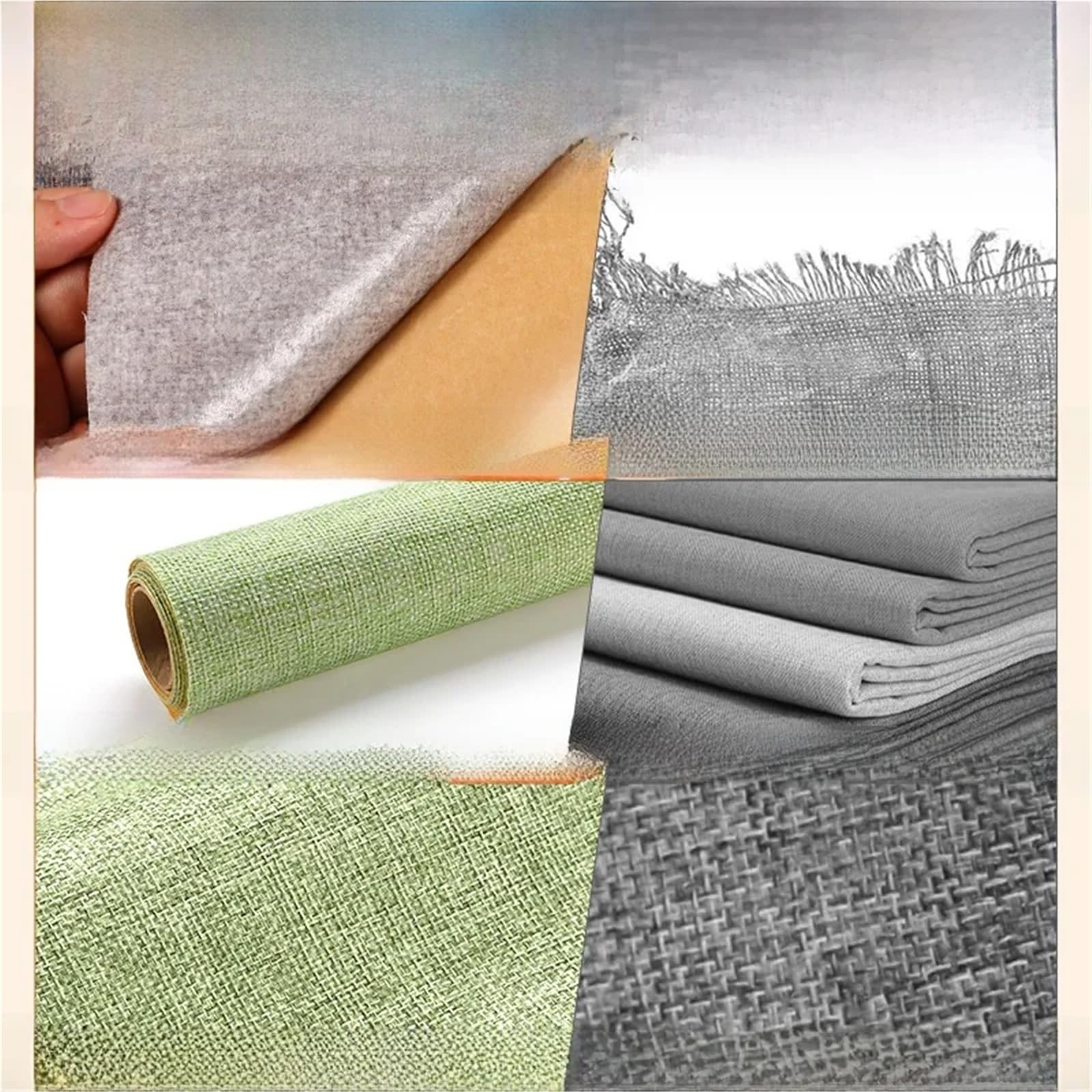 Tela Lino Tela De Lino Autoadhesiva | Mostrador Sofá Folleto Álbum Caja De Regalo Embalaje Material Retro Moderno