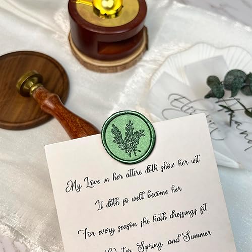 Miniatura 3 de 25 calcomanías para sellos de cera, hechas a mano, autoadhesivas, para invitaciones de bodas, sobres, envoltura de regalo, Navidad (estilo romero,