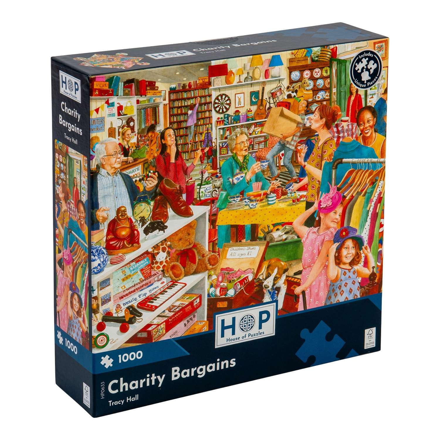 The House of Puzzles - Rompecabezas de gangas benéficas – 1000 piezas para adultos, ilustrado por artistas, paisaje escénico, regalos de rompecabezas de lujo