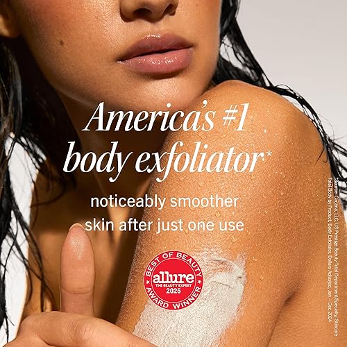 Miniatura 2 de First Aid Beauty KP Bump Eraser Body Scrub Exfoliante para queratosis pilaris con 10% AHA  8 onzas + tubo de tamaño de viaje de 1 oz