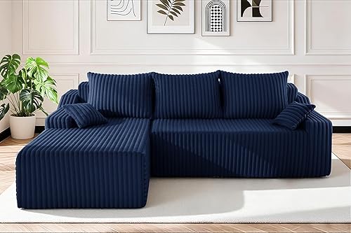 HABUTWAY 94'' Cloud Sectional Couch, Boneless Sofa with Deep Seat,