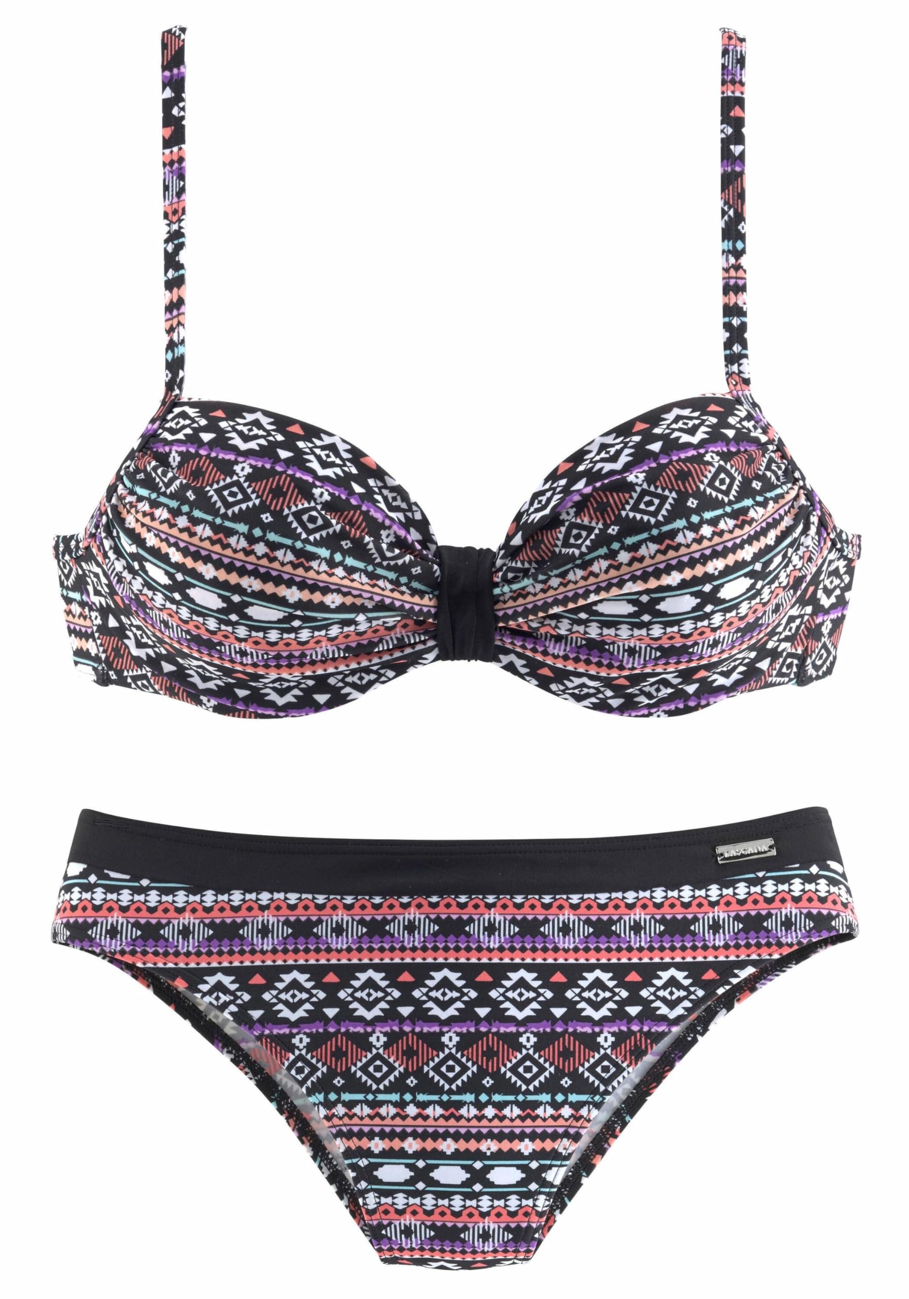 Lascana Damen Bügel-Bikini im Ethno-Look, Verstellbare Träger