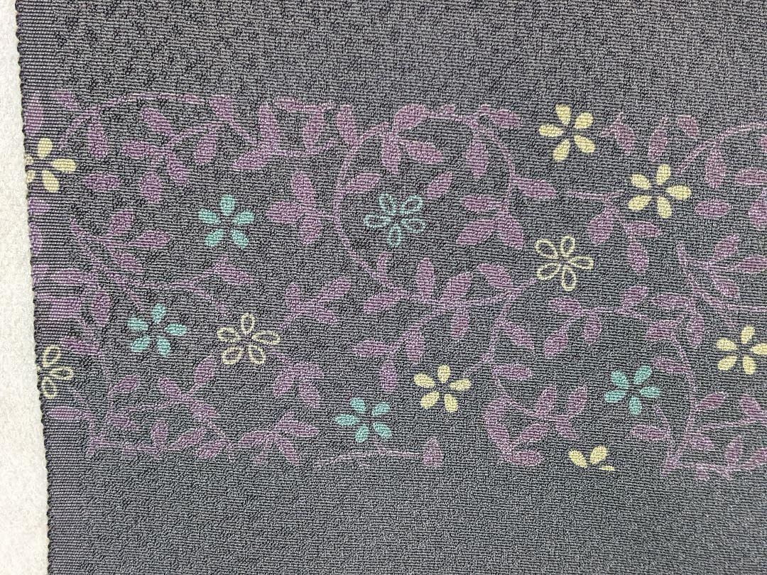 着物　新品　未仕立て　正絹　小紋　丹後ちりめん　反物　五嶋紐　かわいい　花柄 Amazon.co.jp: 着物 未仕立て 正絹 小紋 丹後ちりめん 反物 五嶋紐 花