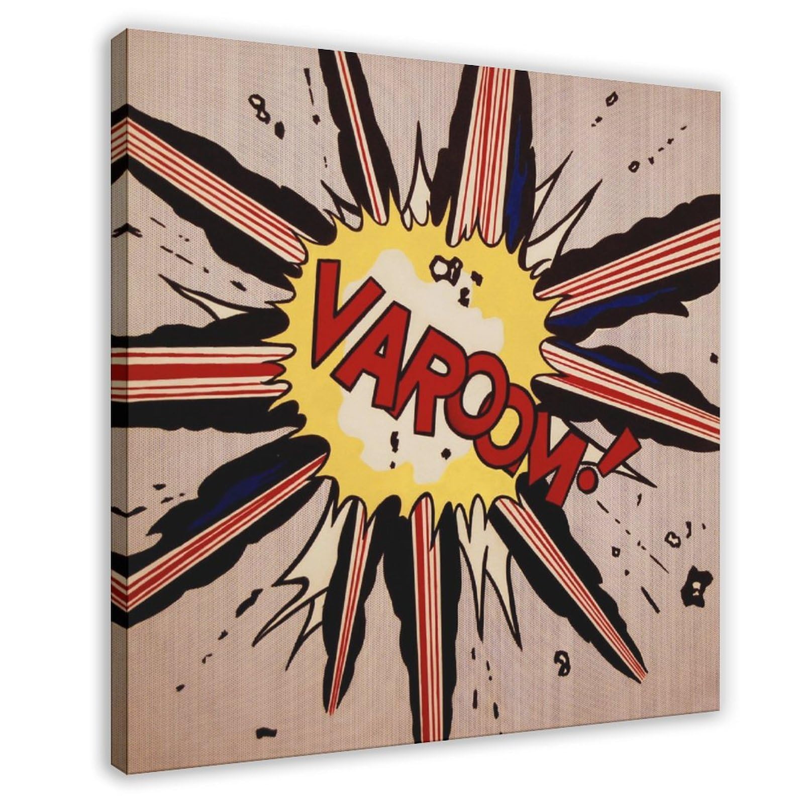 WCYB Illustrations Posters Varoom! by Roy Lichtenstein Posters Prints Canvas Deco Paintings Wall Art Frame 12" L X 12" W
