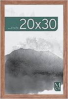 Vista 49 de MCS - Marco para póster con estilo de museo, veta de madera blanca, para colgar vertical y horizontal en la pared, marco grande para fotos, pósters