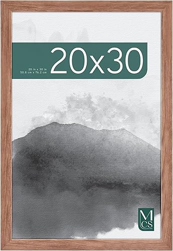 Miniatura 49 de MCS - Marco para póster con estilo de museo, veta de madera blanca, para colgar vertical y horizontal en la pared, marco grande para fotos, pósters