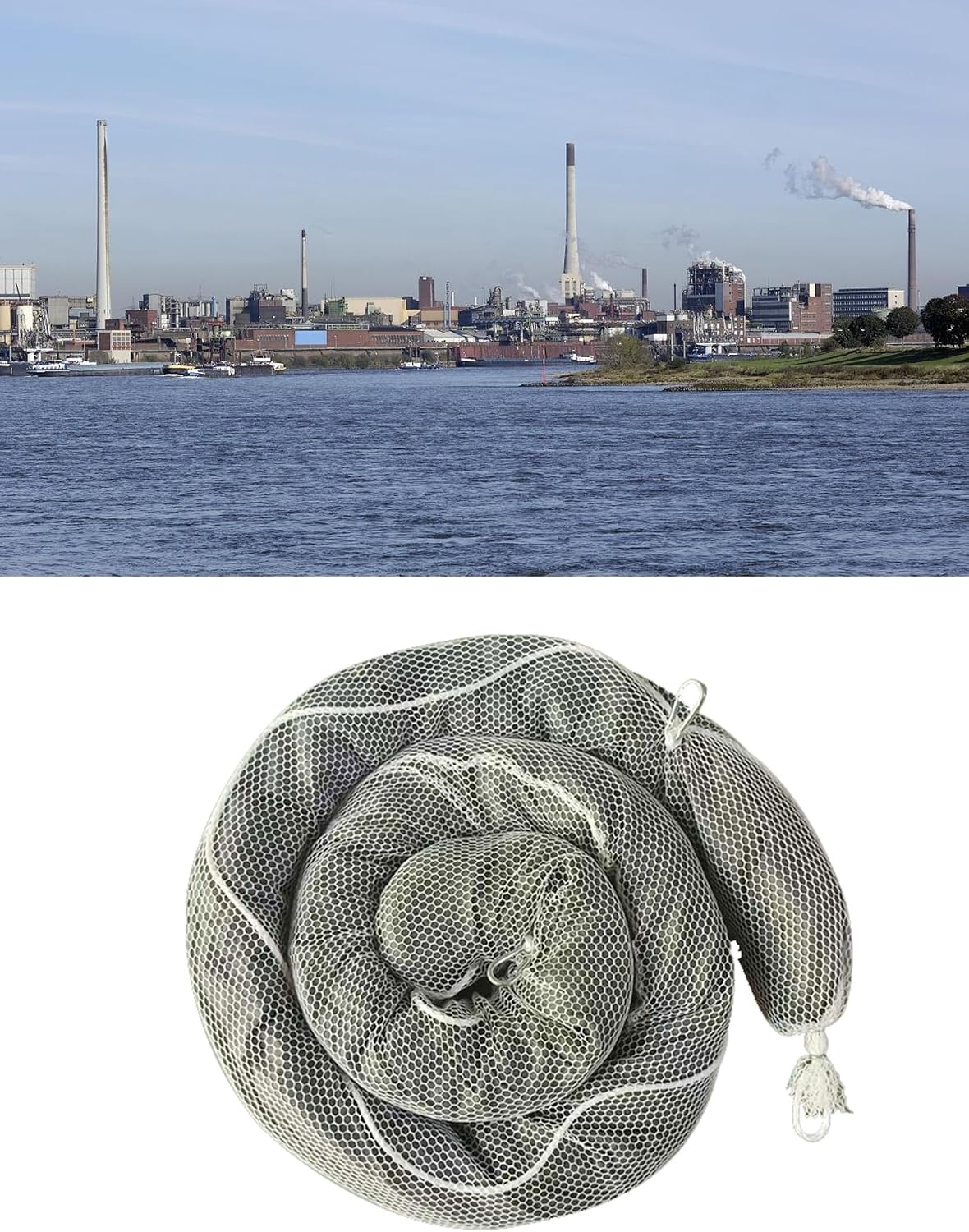 5 Pack Oil-Only Floating Boom | 9.8FT Industrial Sorbent Barrier for Rivers, Docks & Stormwater Control - Yellow Oil Spill Response Solution