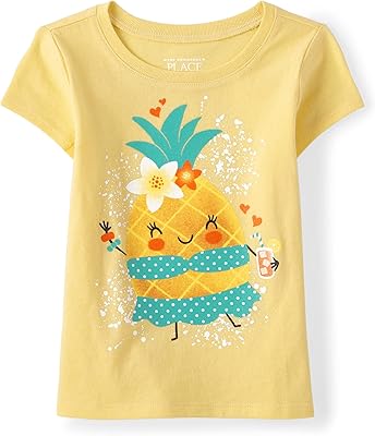 The Children's Place Baby Toddler Girls Short Sleeve Graphic T-Shirt