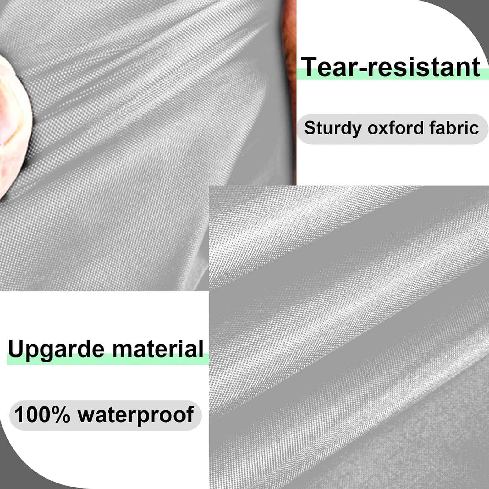 Patio Furniture Cover 180x120x74 cm, Waterproof 420D Oxford, Year-Round Protection Against Rain, UV, Snow & Dust