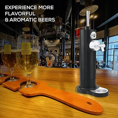 Miniatura 6 de Richard Bergendi Home - Bomba de cerveza de barrido para el hogar, kegerator de cerveza, dispensador de cerveza de corriente, mini barril portátil