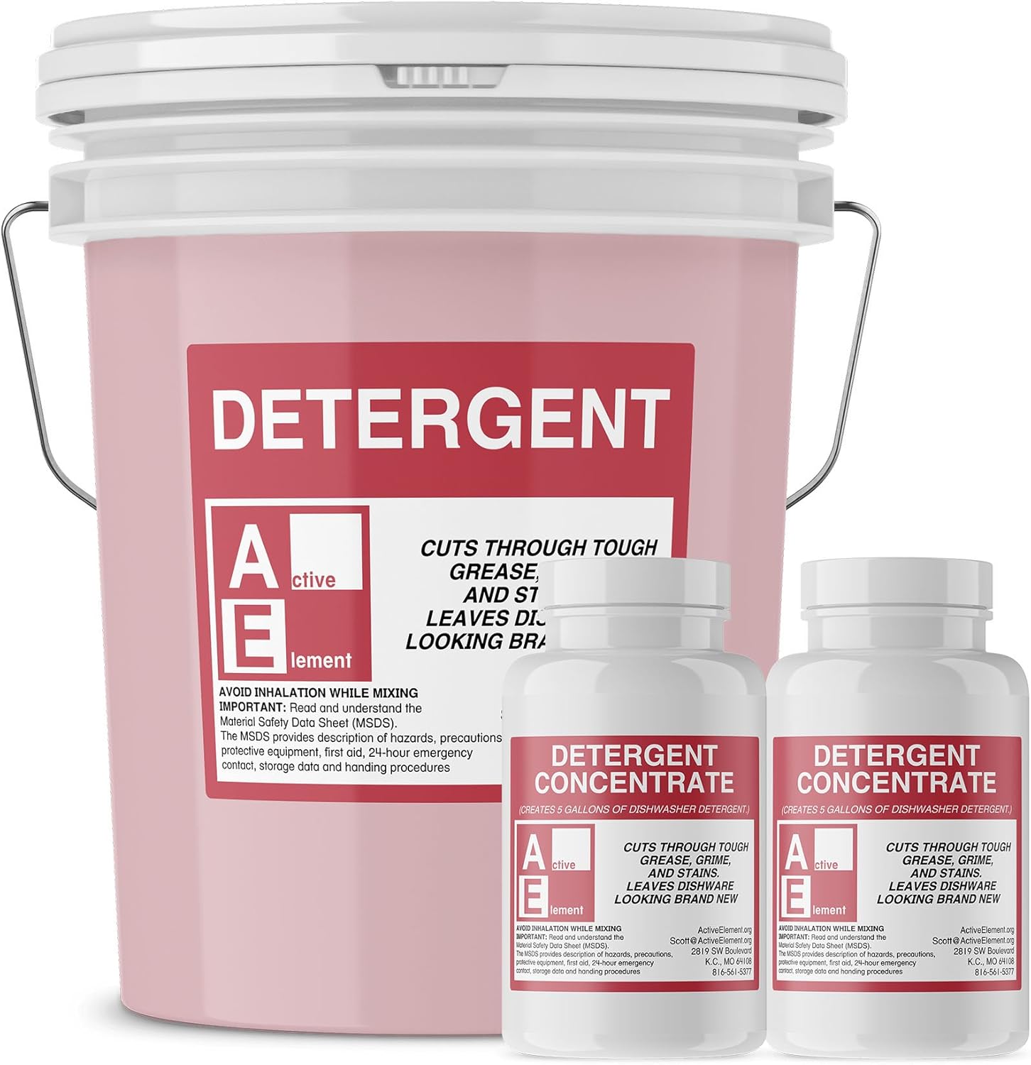 Commercial Dishwasher Detergent – Active Element – Makes Twelve 5 Gallon Pail (12-pack) – Industrial Dish Detergent – For High and Low Temp Dishwasher Machine Commercial Dishwasher Detergent – Active Element – Makes Twelve 5 Gallon Pail (12-pack) – Industrial Dish Detergent – For High and Low Temp Dishwasher Machine