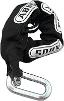 Vista 4 de ABUS Cadena de seguridad cuadrada de acero endurecido 6KS de 1/4 pulgadas de grosor para bicicletas, contenedores, remolques, cuatrimotos