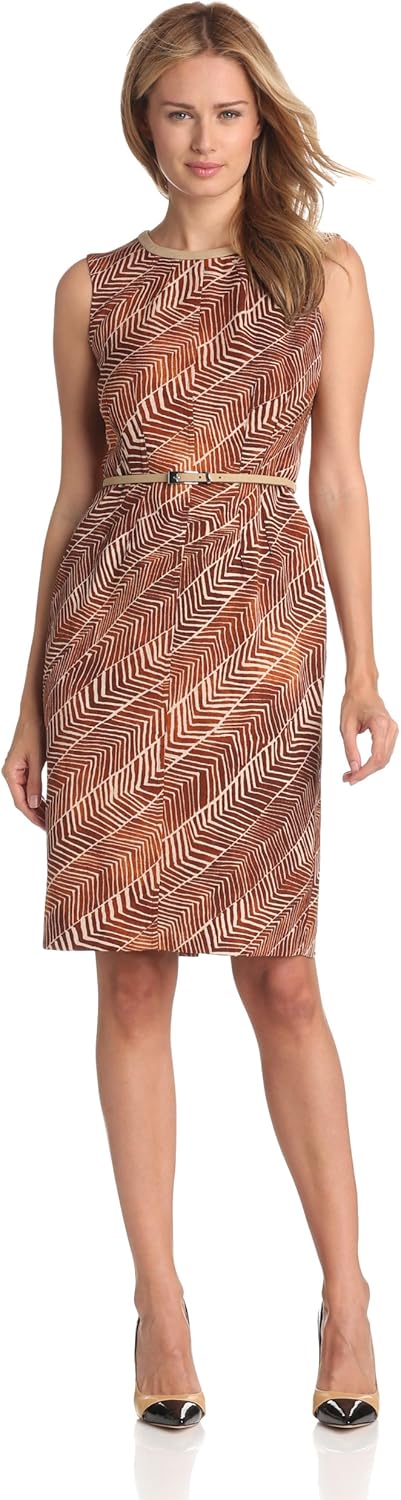Anne Klein Womens Mini Herringbone Sheath Dress main image 0