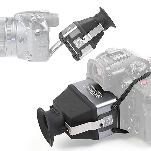 Kamerar CVF-2 LCD Viewfinder 3X Magnifier for 3.0" and 3.2" LCD Screen for Canon, Nikon, Pentax, Sony DSLR