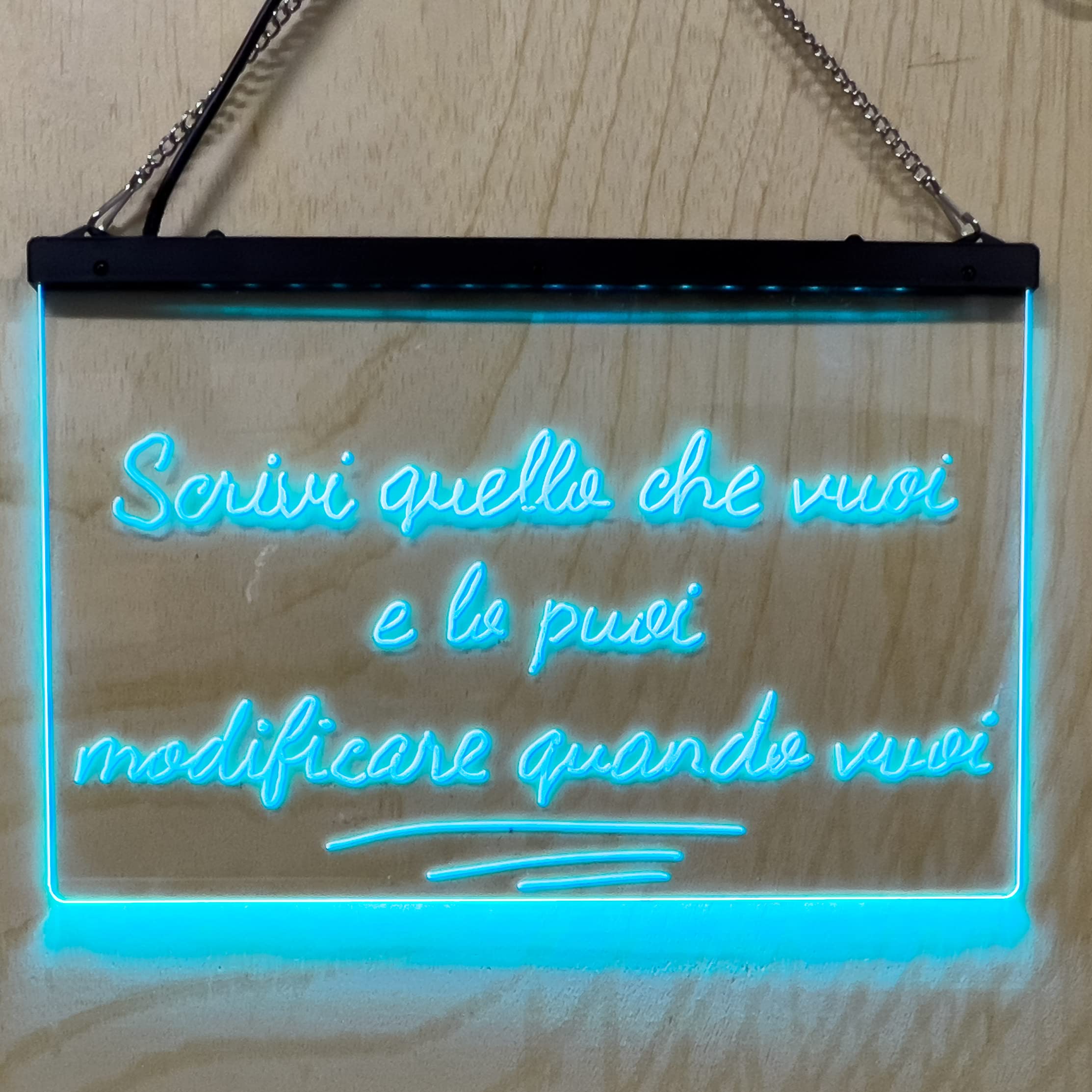 Letrero LED personalizable mesa luminosa luz multicolor para locales bares