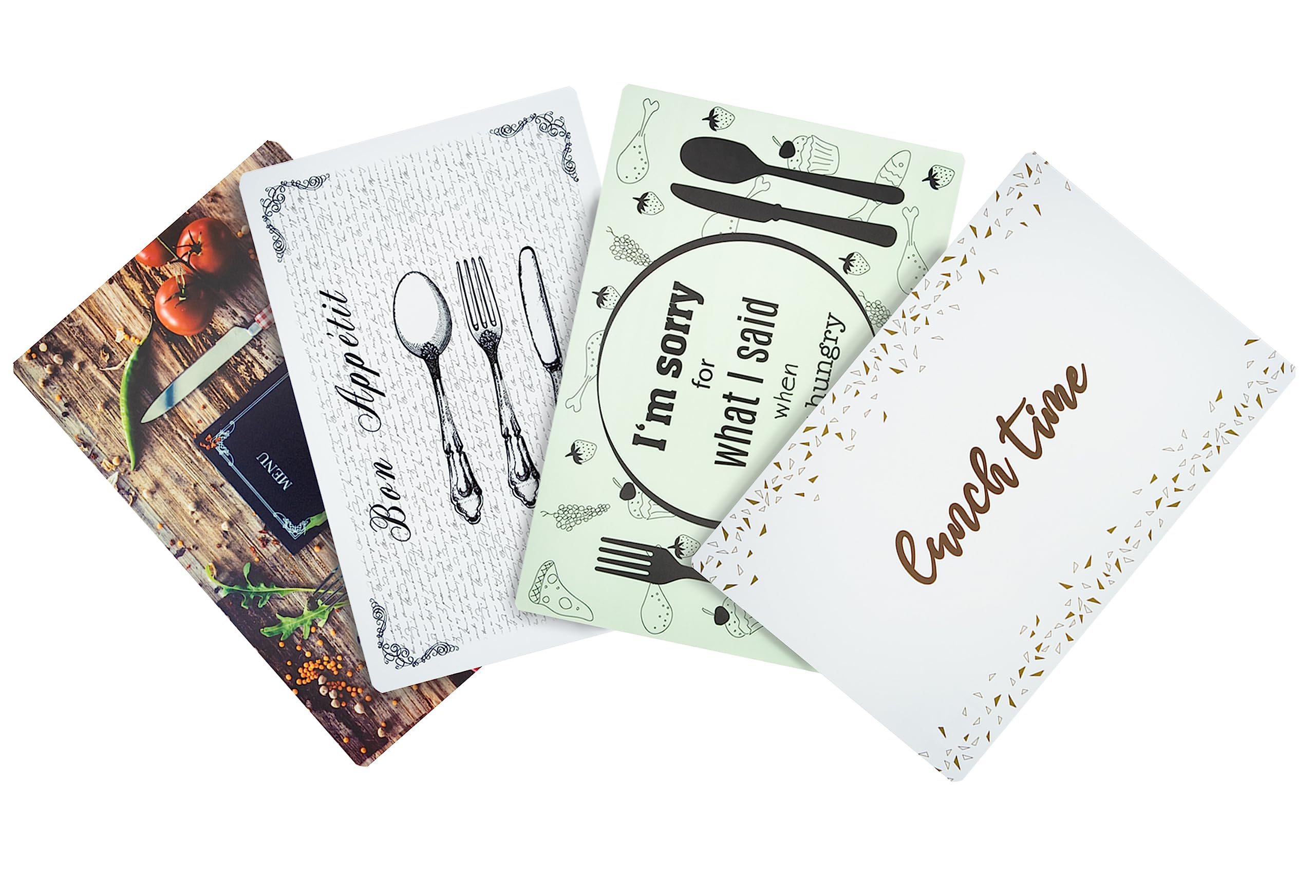 moorg American Placemat, Set of 4, 44x28cm, Bon Apptit, PVC, Rectangular, Hand Wash Only - Image 4