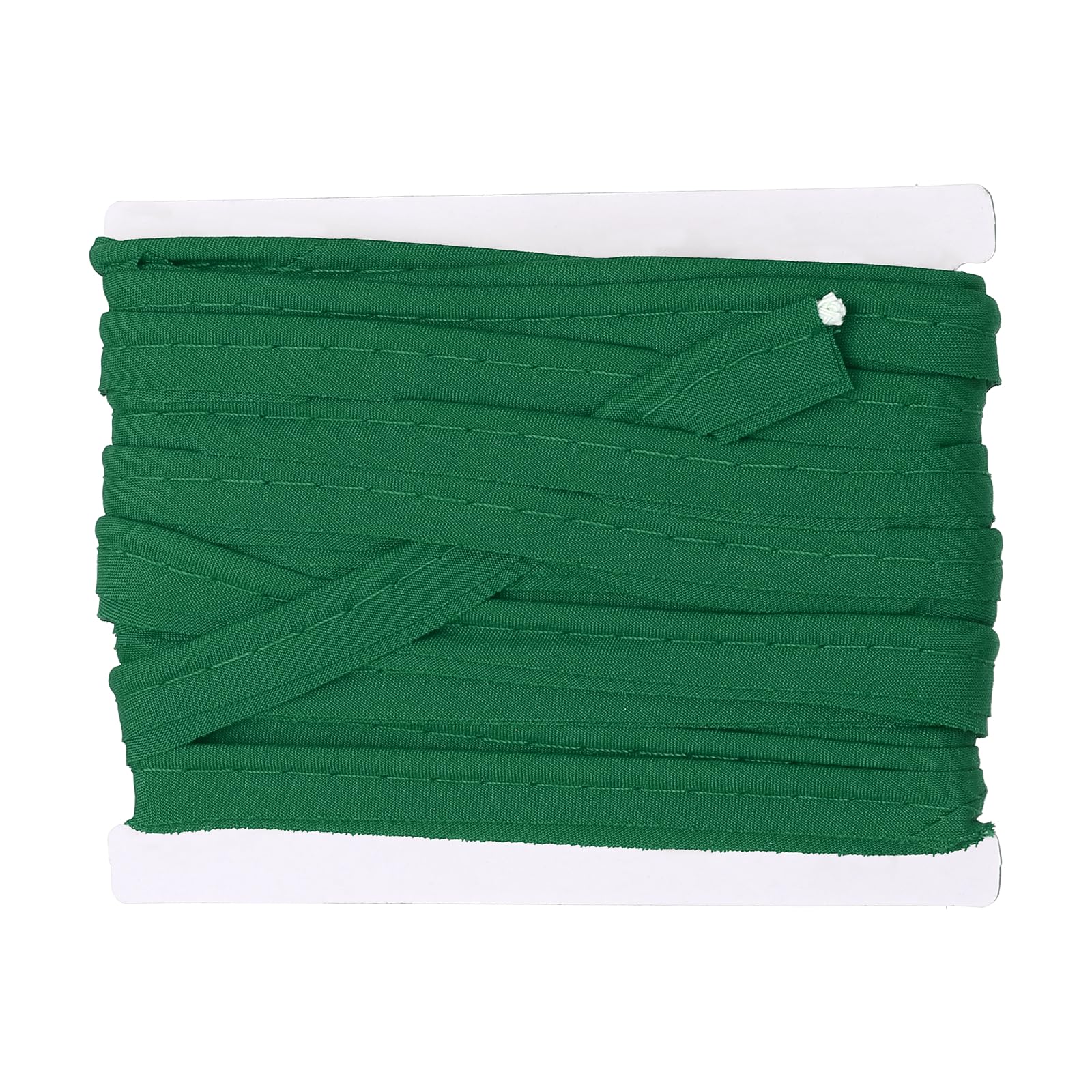 sourcing map Piping Trim Bias Tape, 3/8 Inch 6 Yards Cotton Folding Binding Tape with Welting Cord, Decorative Sewing Trim for Home Decor Sewing DIY Crafting Clothing Fabric Edge, Dark Green