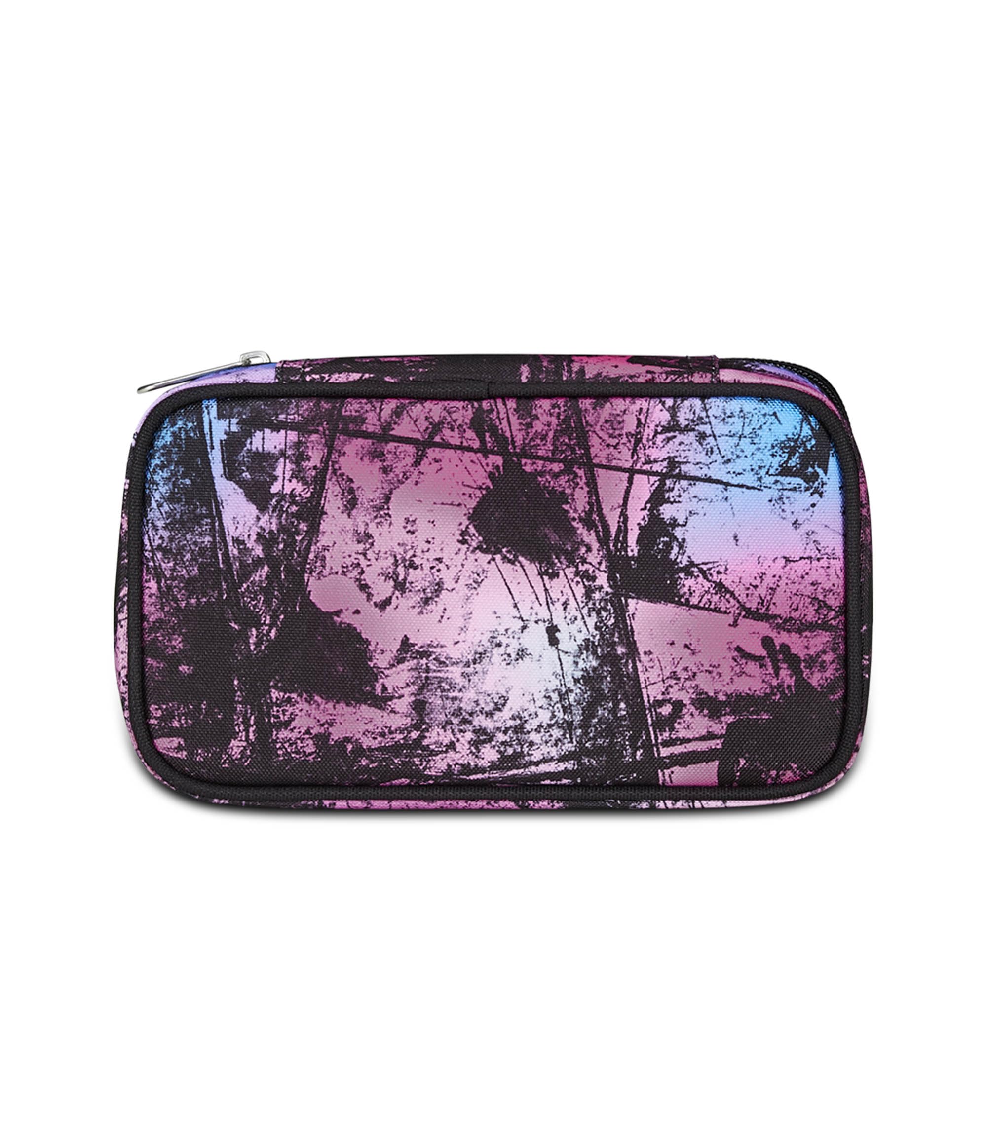 Seven Astuccio Scuola Quick Case, Nero e Rosa, Freethink Girl, Portapenne Completo Di Penne, Matite, Colori, Accessori Zaino, Elementari, Medie, Bambina Ragazza