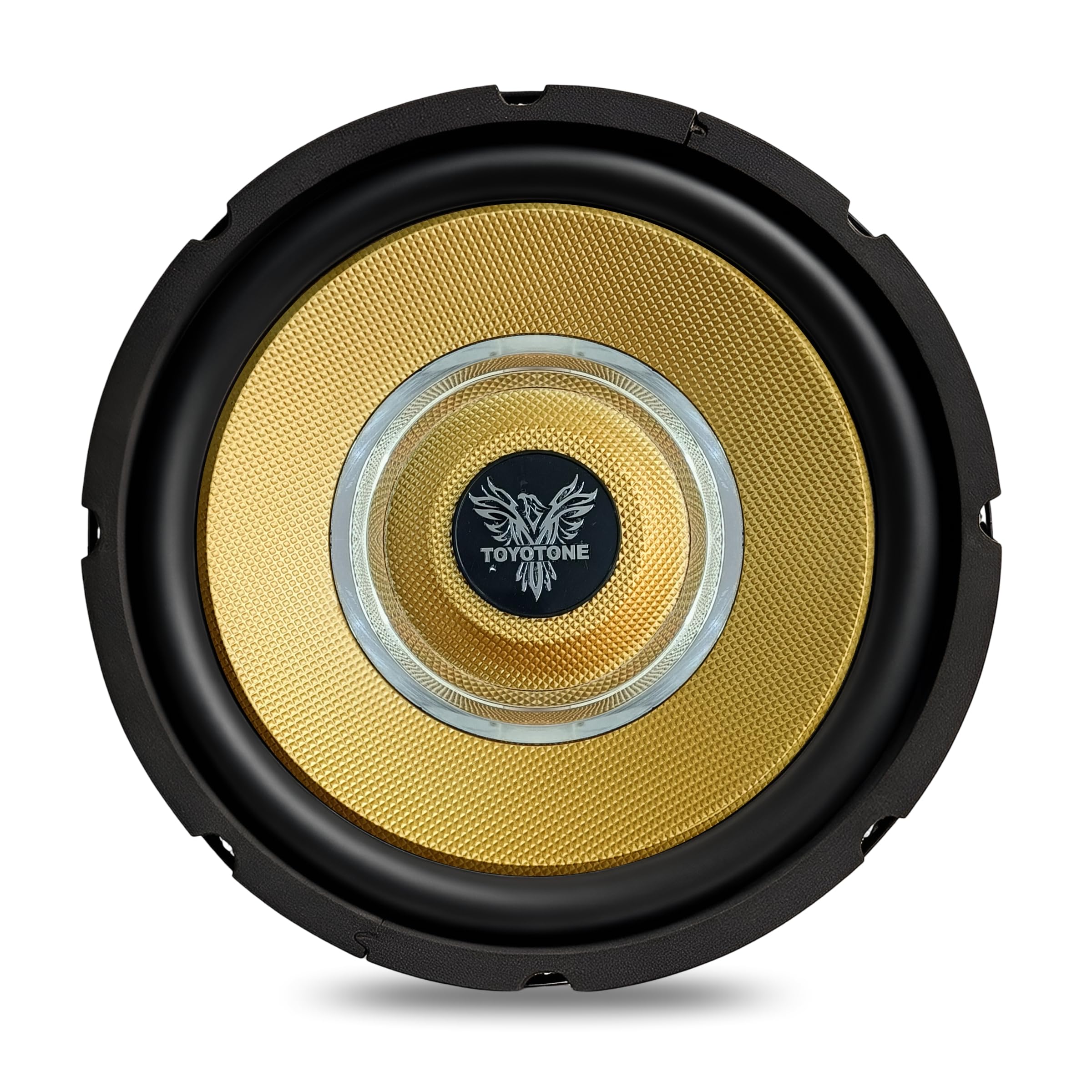 TOYOTONE 10" Subwoofer Infinity Series 150W RMS/700W Peak Power / 1.5-Inch Copper Coil / 120mm Single Magnet Ideal for Upgrading Car Bass Tubes, Home Subwoofer Systems, and DIY Audio Projects (Golden)