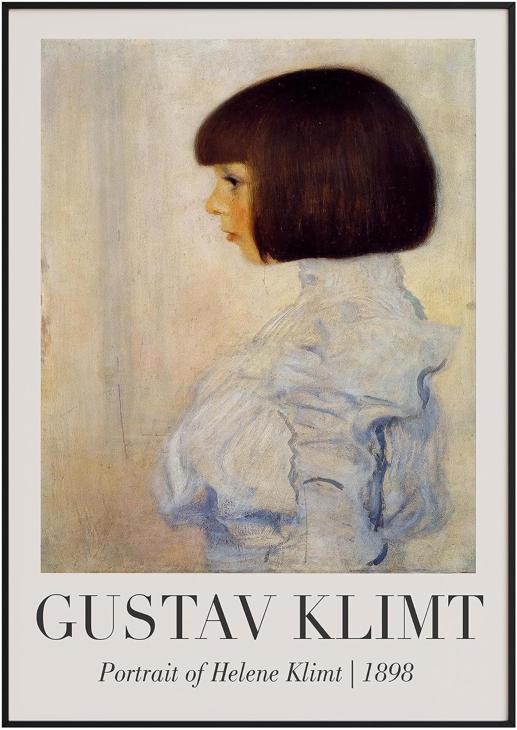 Waeta Rnvzx Gustav Klimt Portrait of Helene Klimt 1898 Art Prints Canvas Wall Art Poster 40x60cm