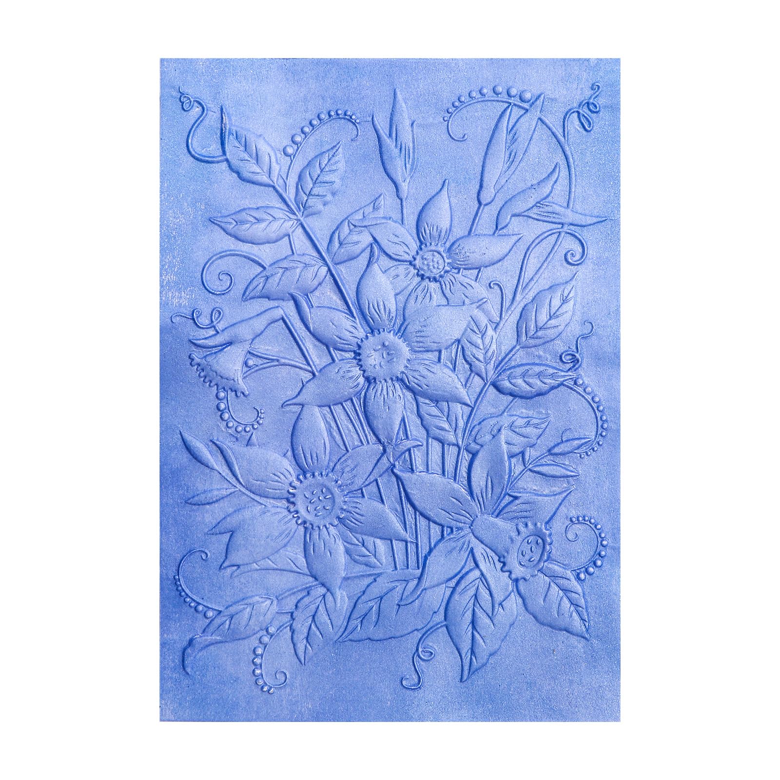 OTCRAFT 3D Embossing Folders Daffodil Clear Textured for Card Making,Embossing Template Paper Card Embossing Stencil for DIY Scrapbooking Photo Album Card Paper Craft Decoration 6.3" L x 4.5" W