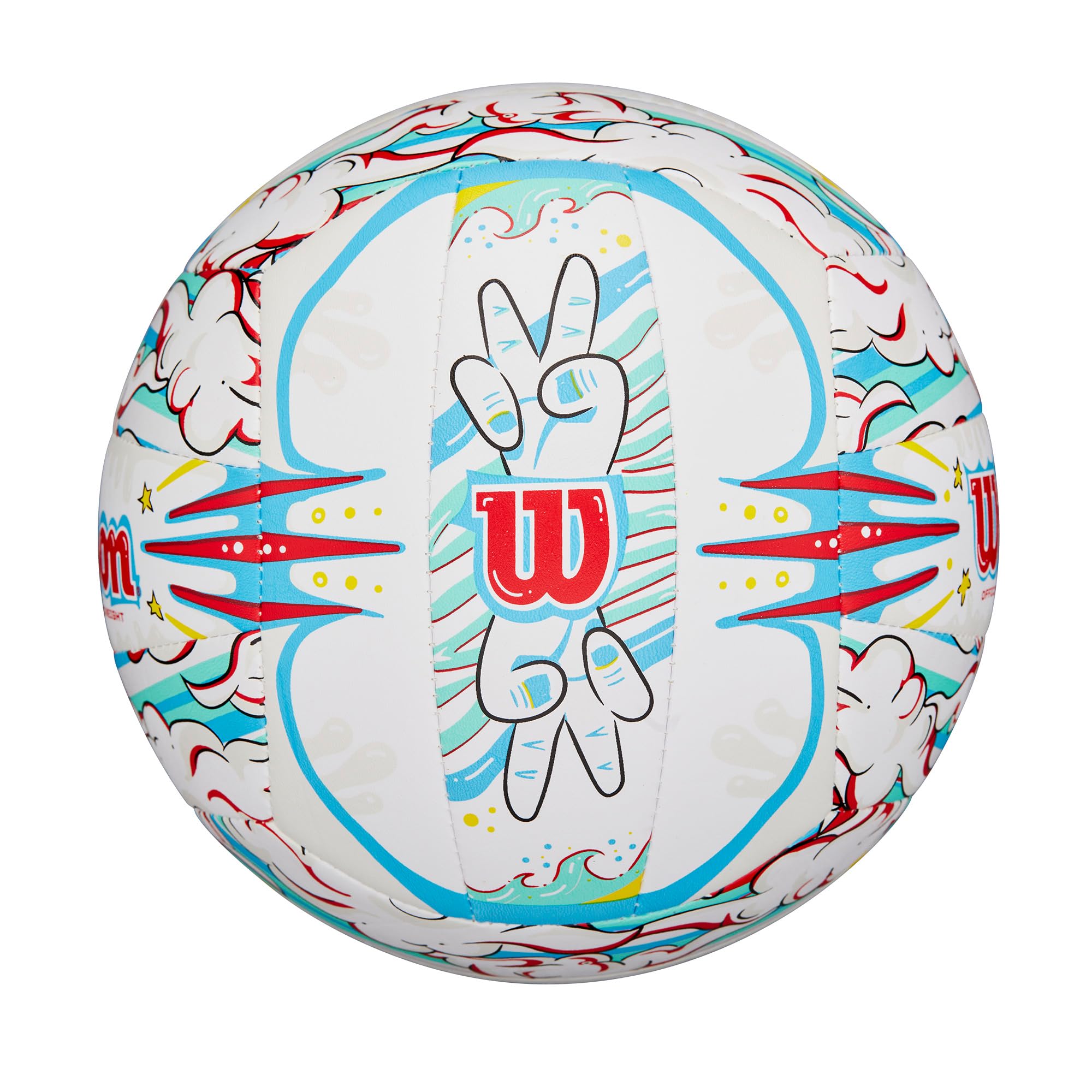 Wilson Graffiti Peace Siatkówka, Biały/Niebieski