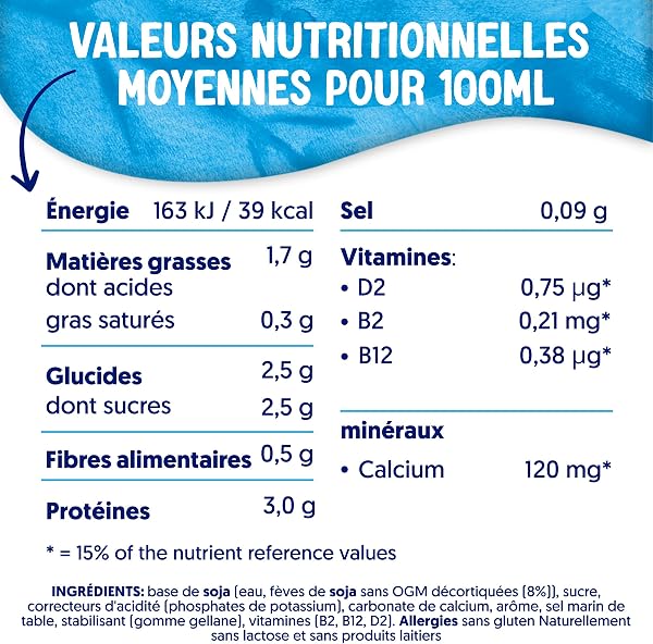 Alpro - Boisson végétale - Soja - 1L - Lot de 4x1L - 2