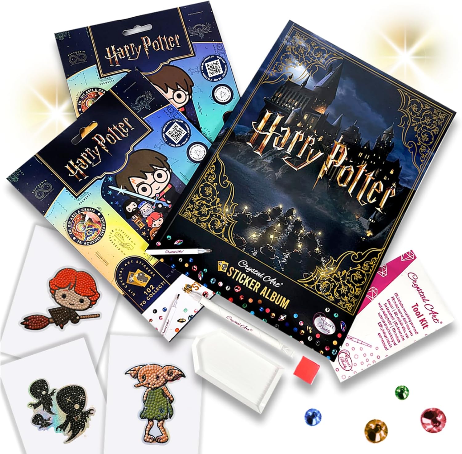 Harry Potter Crystal Art Sticker Album Starter Pack