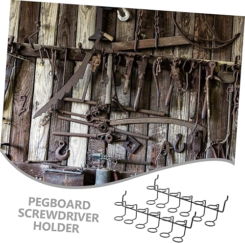 Miniatura 5 de Cabilock 6 piezas de tablero de clavijas de destornillador titular de clavijas organizador de tablero accesorios de tablero de clavijas ganchos de