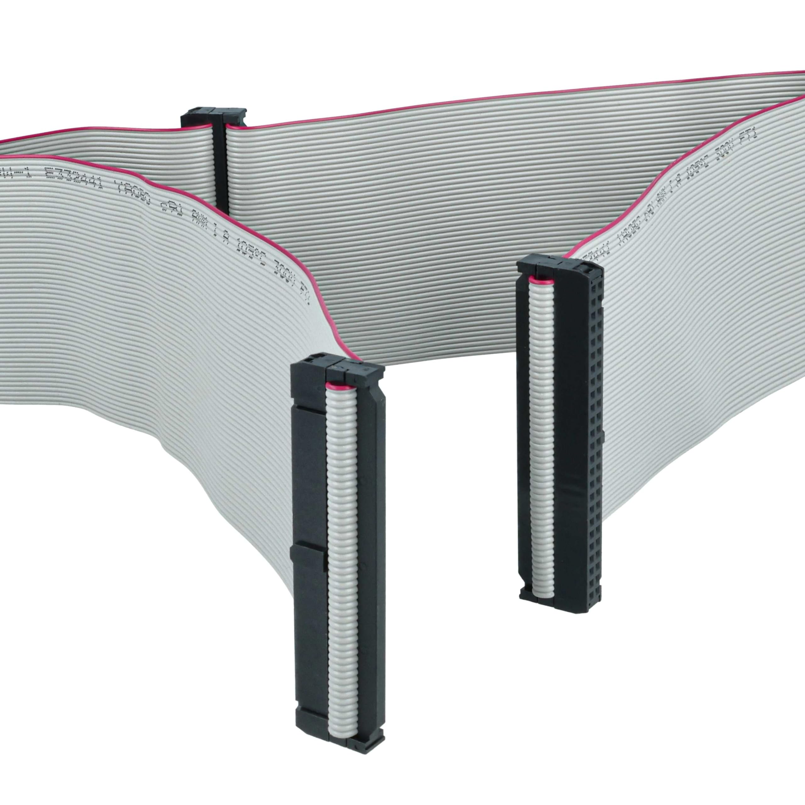 vhbw Cavo a Nastro SCSI per collegare 5 dispositivi SCSI - Cavo Interno, 50 Pin, 75 cm