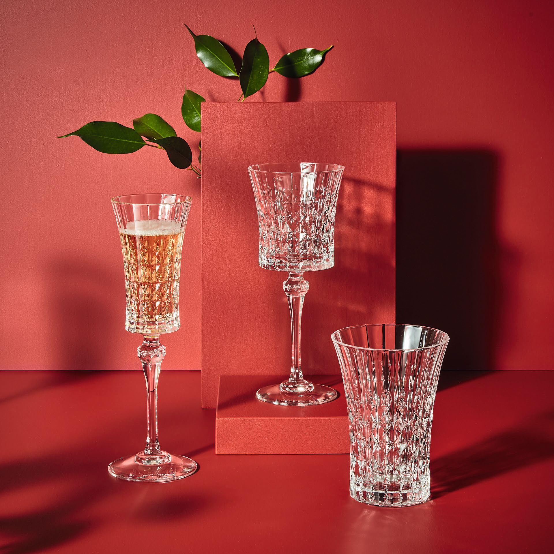 Amazon.com: Cristal d'Arques Lady Diamond - Water Glasses 360 ml