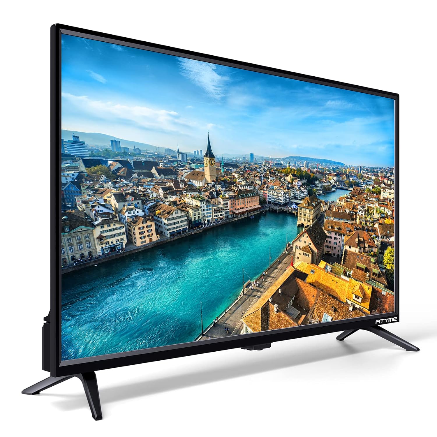 ATYME 32-inch Class 60Hz 720p HD LED TV Flat Screen 1 USB 3 HDMI 1 VGA ARC Dual