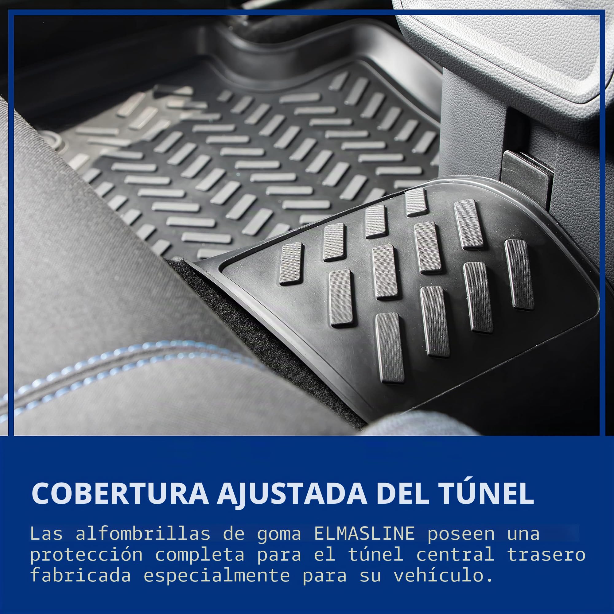 ELMASLINE Alfombrillas de goma y bandeja para maletero para Cupra Formentor a partir de 2020, borde alto (5 cm)