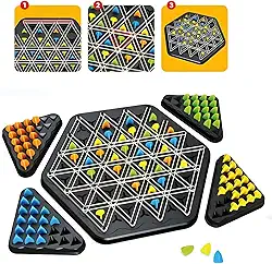 Jogo De Tabuleiro Dos Triangulos - xadrez Geométrico Pakitoys