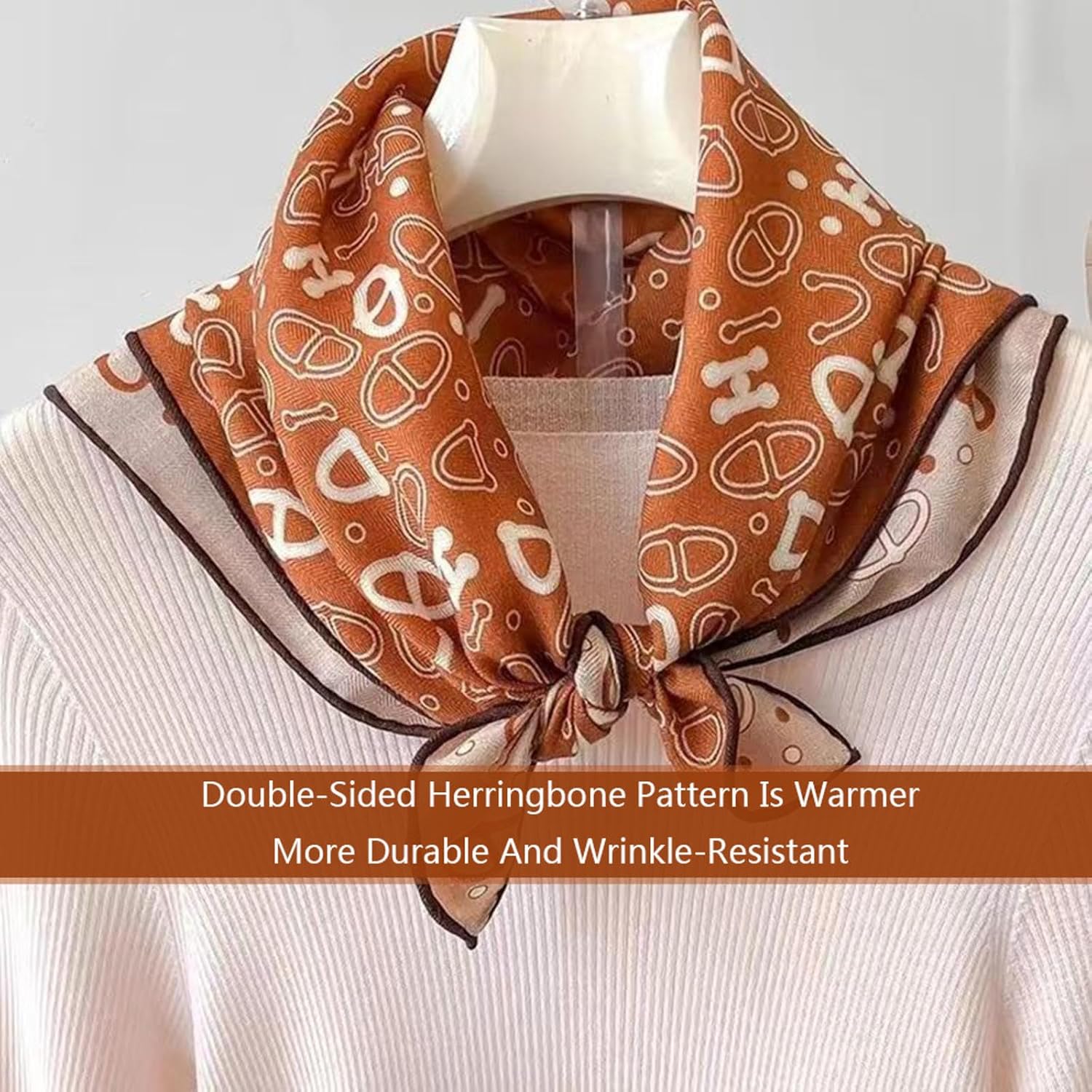 YUANZHOU Wool Silk Blend Scarf 30% Silk&70% Wool Used In All Seasons Soft Natural Neck Scarf For Women,Woman of God Gifts image 4