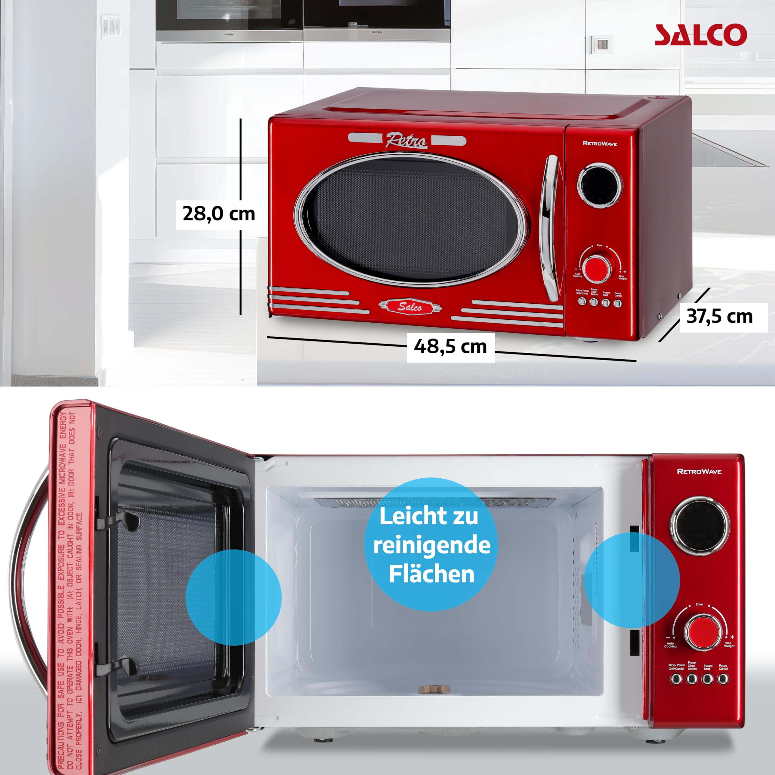 BRABANTIA BBEK1145DG Magnetron met Grillfunctie | Vrijstaand - 700 W