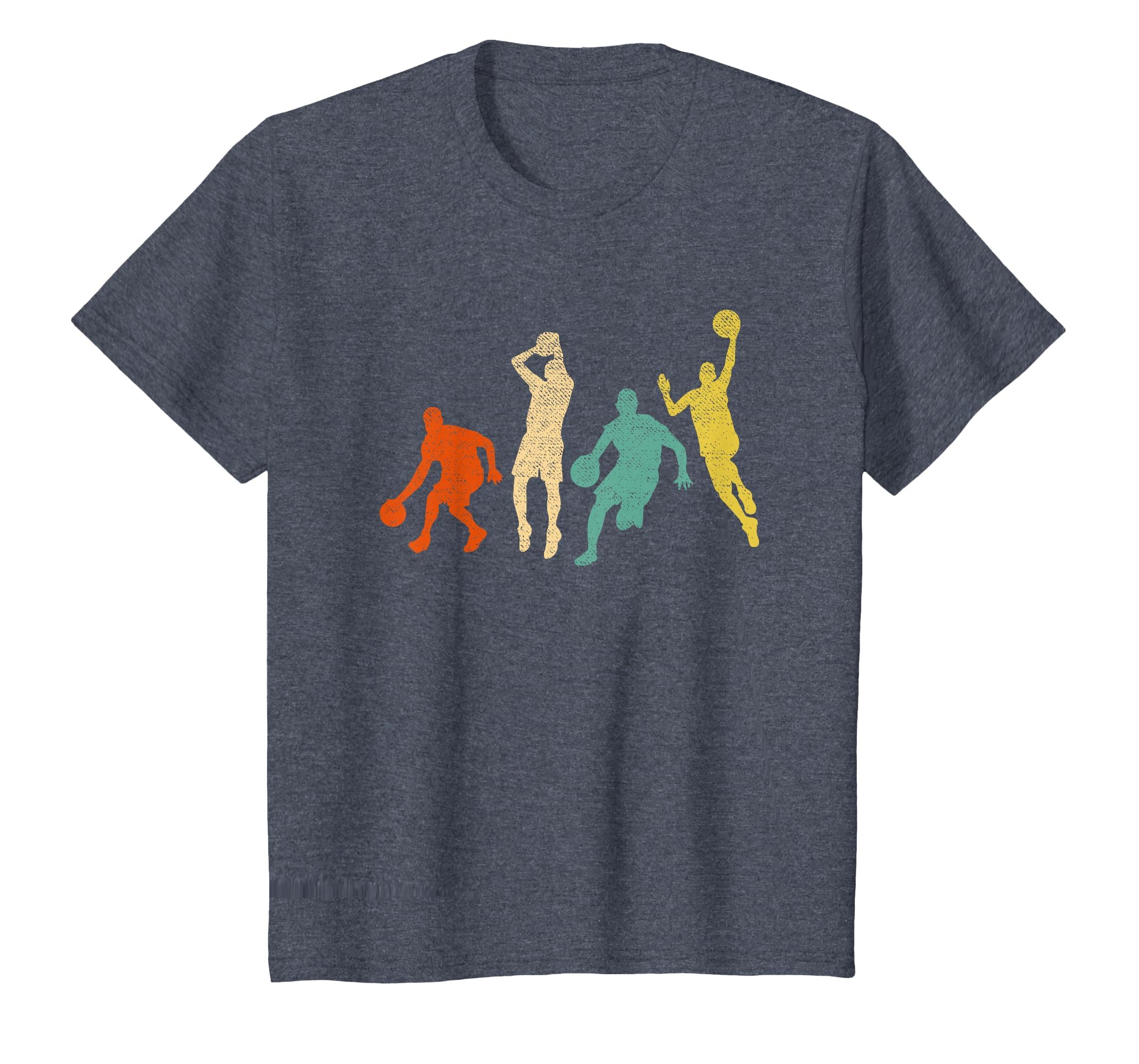 Vintage Basketball Ball Graphic Design Basketball Fan Player T-Shirt