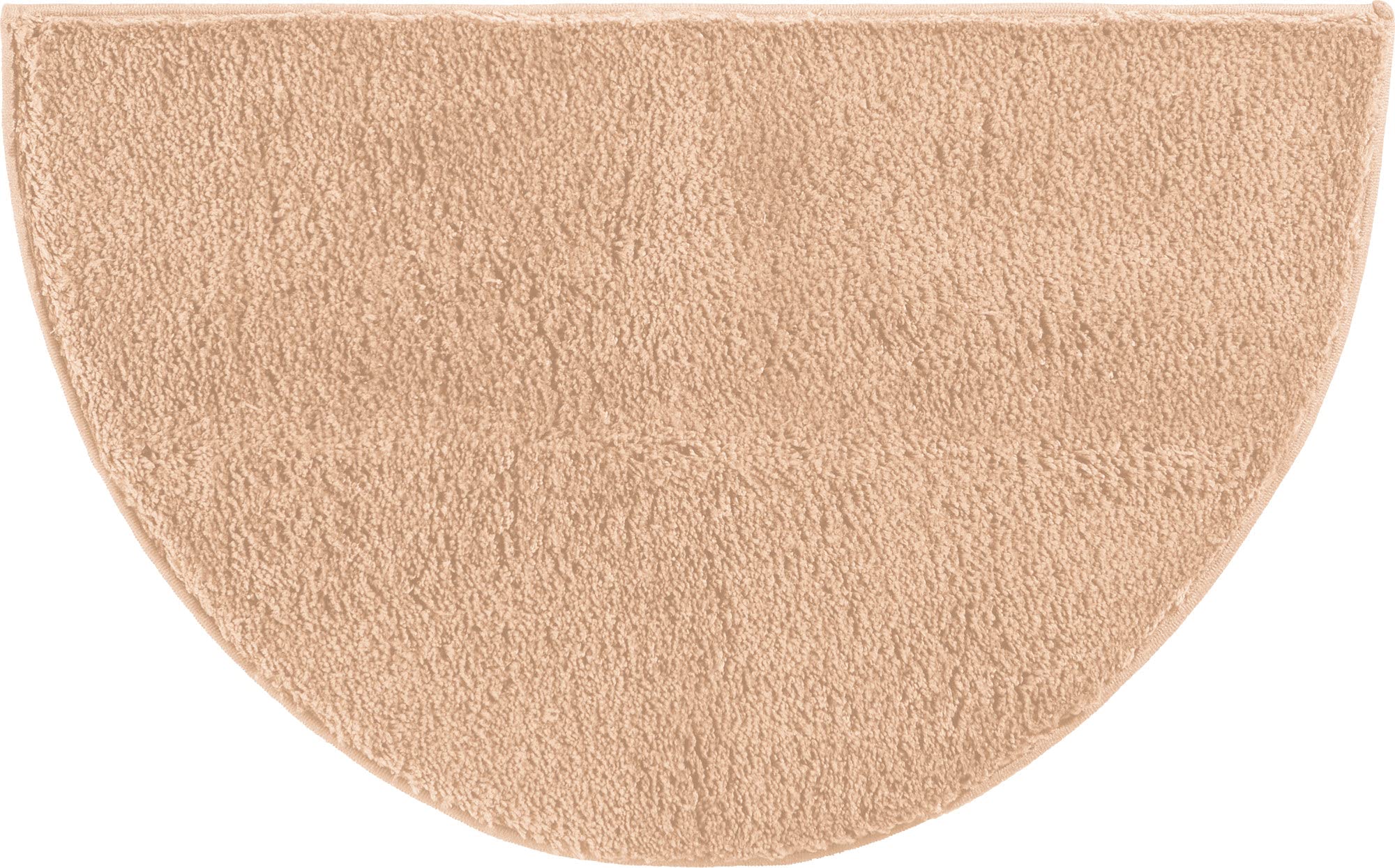 Erwin Müller Duschvorlage, Duschmatte, Duschvorleger Rhodos Uni rutschhemmend beige Größe 50x80 cm - ultraweich, extrem saugfähig, flusenarm