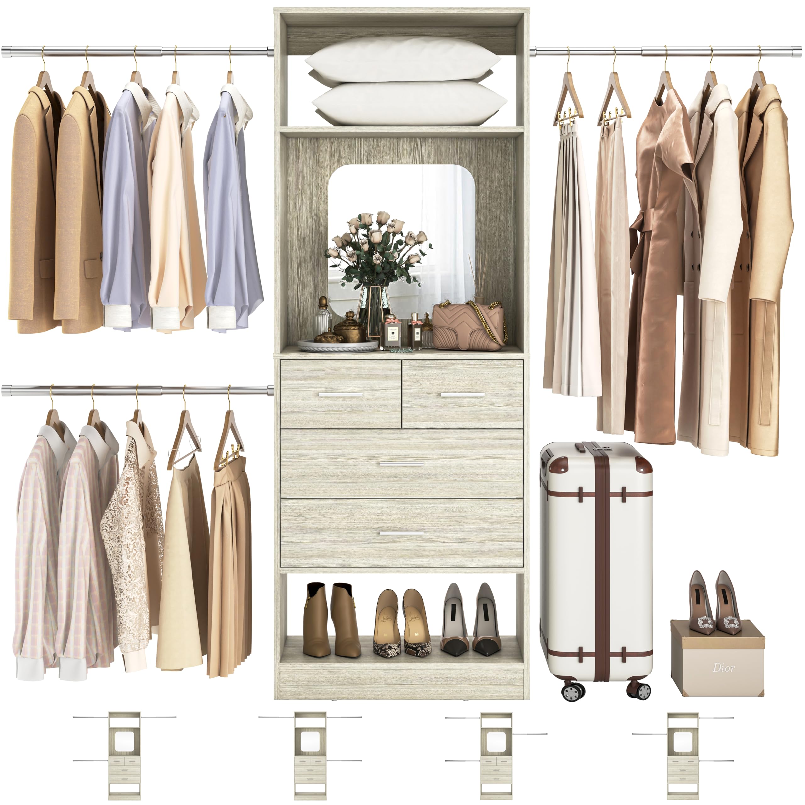 Unikito 8FT Closet System