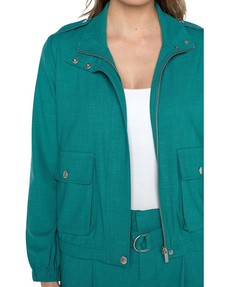 Liverpool Los Angeles Utility Zip Up Jacket Textured Stretch Woven - #3 of 3