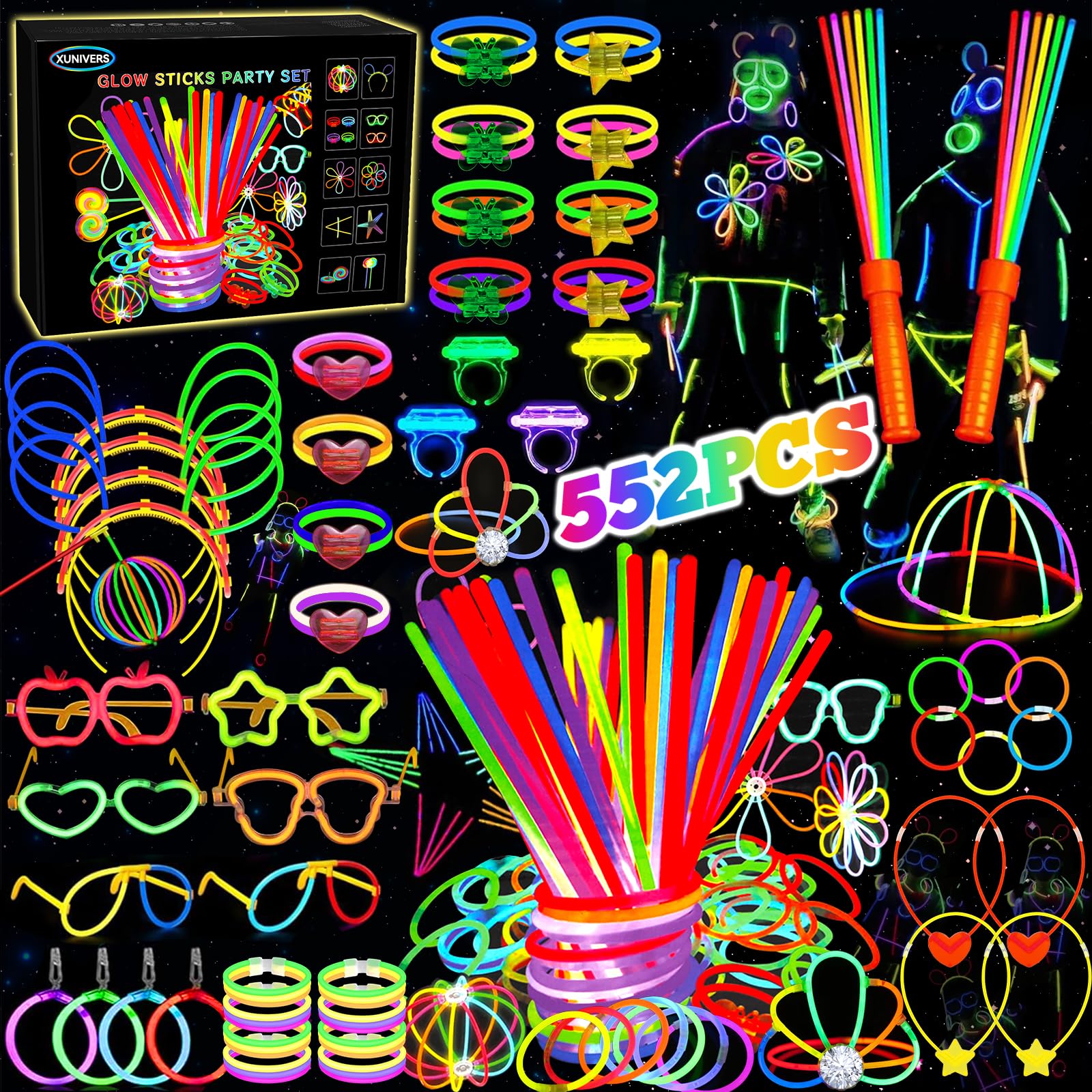 Bracelet Fluorescent Lumineux pour Réussir l'Ambiance de vos Anniversaires et Fêtes d'Halloween